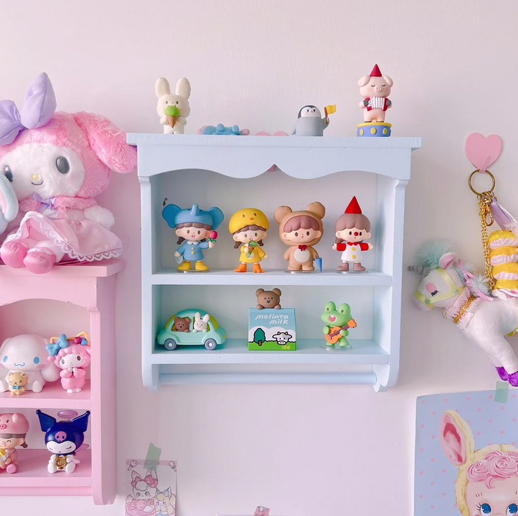 Pastel Wall Mounted Shelves