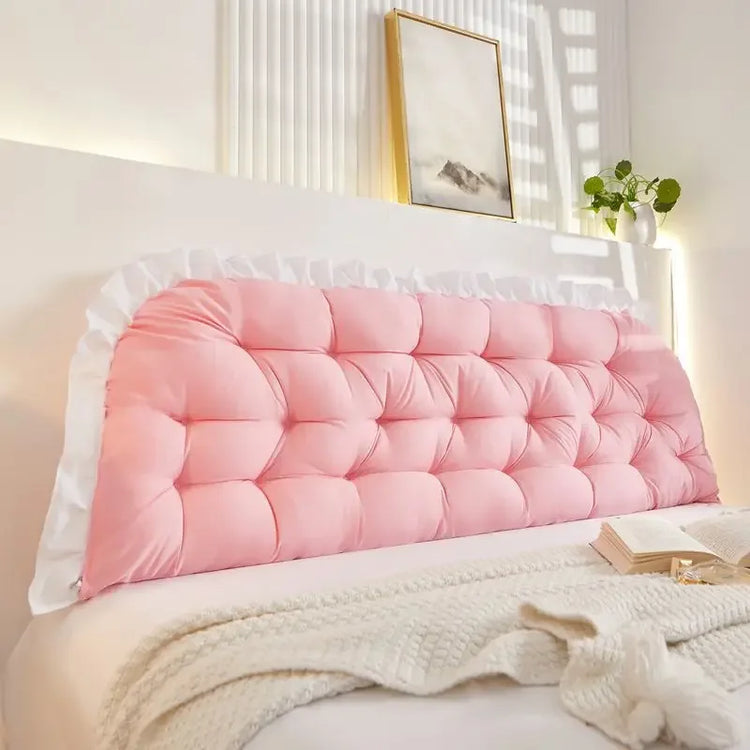 Ruffled Headboard Support Pillow