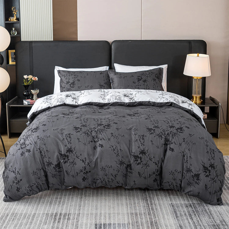 Midnight Botanical Bedding Set