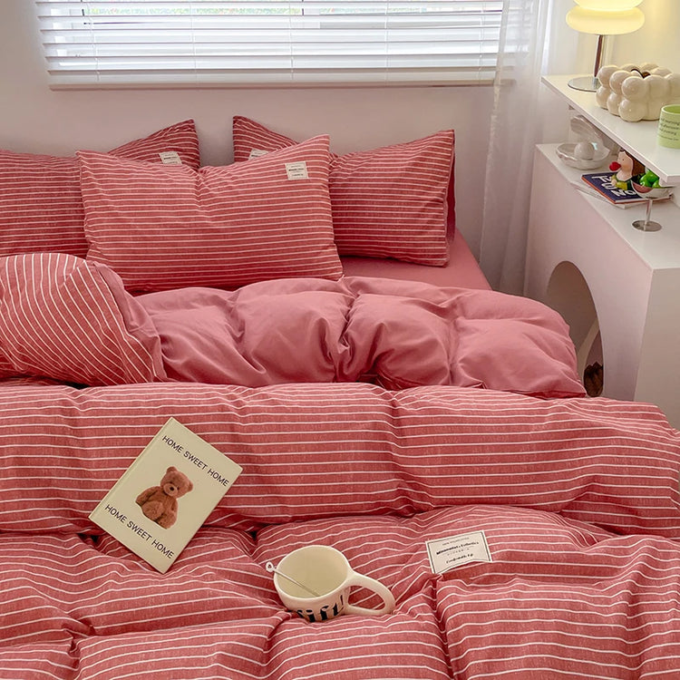 Soft Striped Breeze Bedding Set