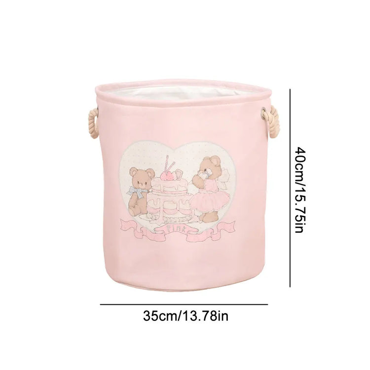 Kawaii Pink Laundry Basket