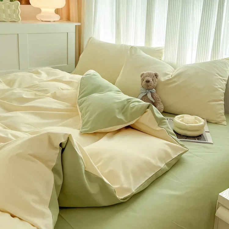 Minimalist Solid Color Bedding Set