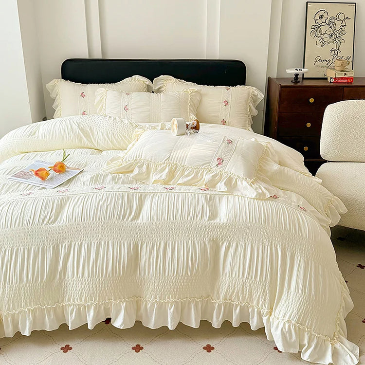 Romantic Garden Ruffle Bedding Set