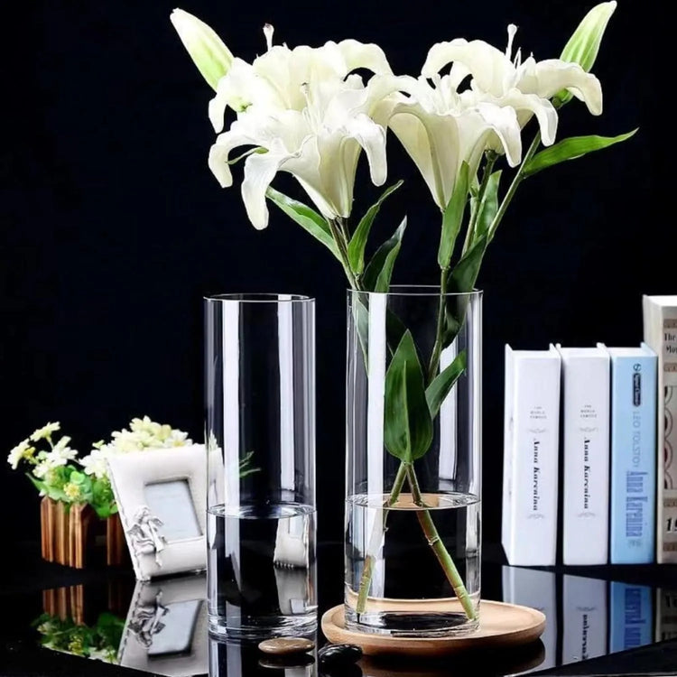 Clear Cylinder Flower Vase