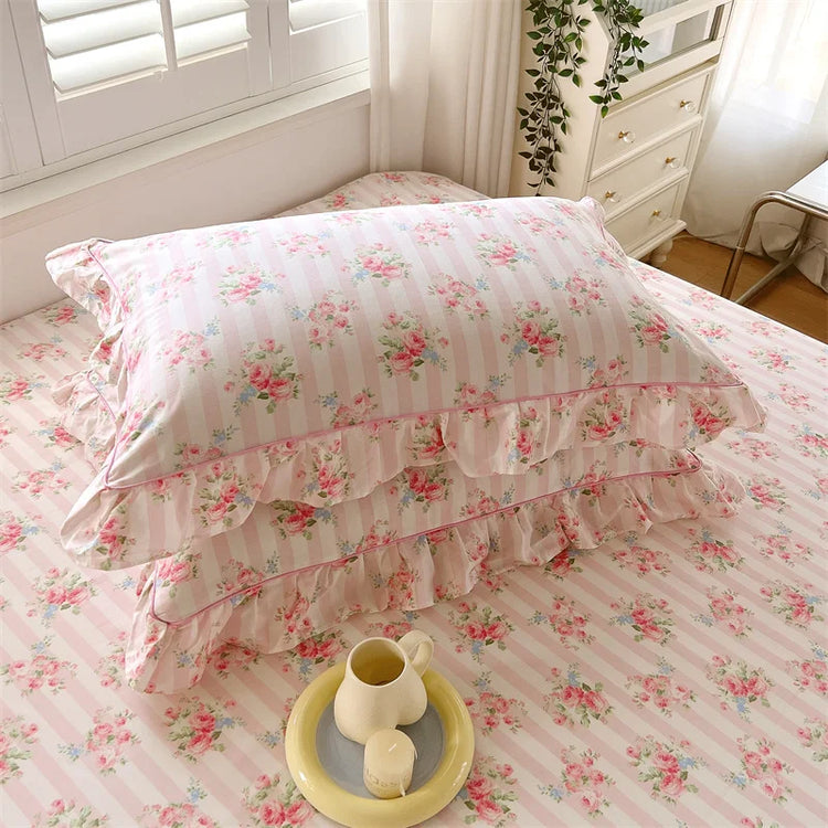 Vintage Floral Pillowcase Set