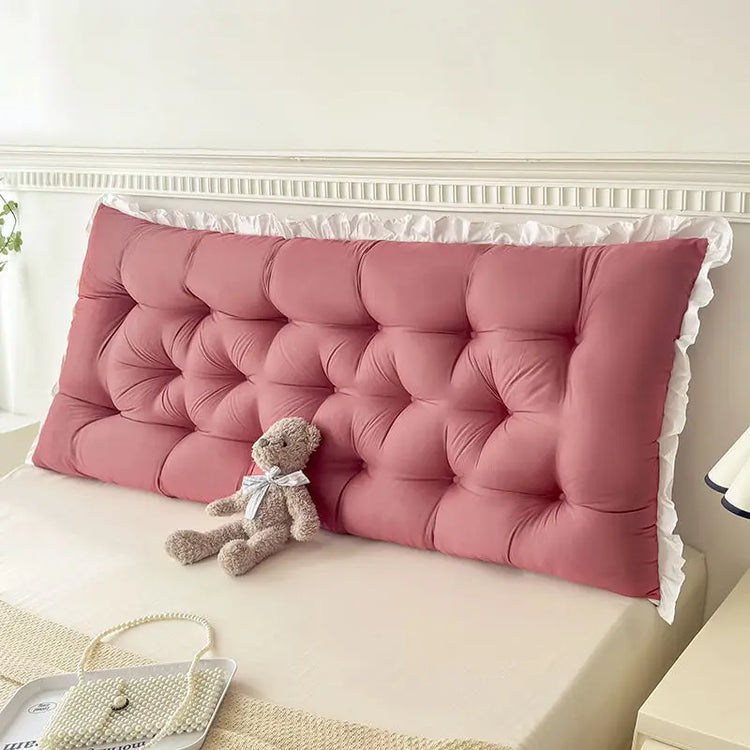 Ruffled Backrest Support Pillow
