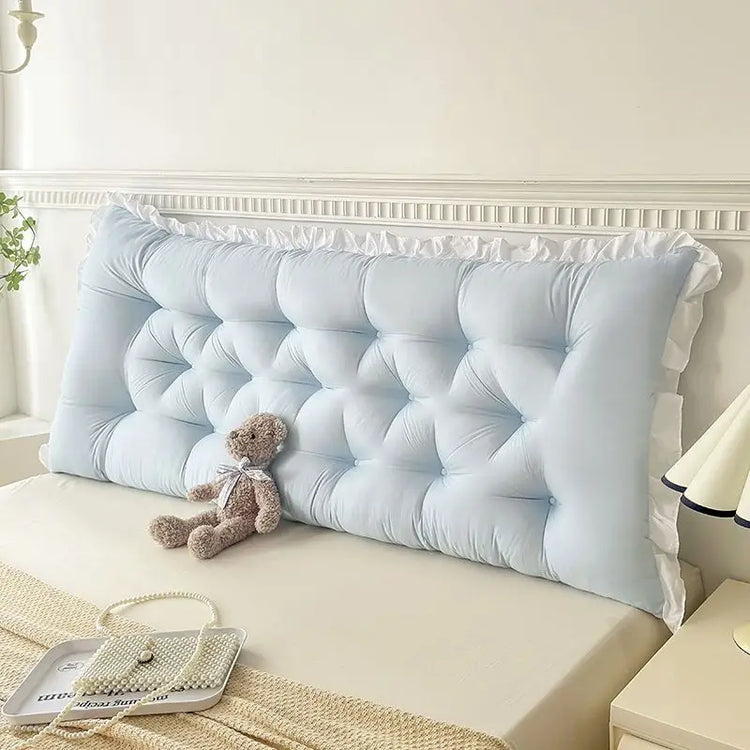Ruffled Backrest Support Pillow