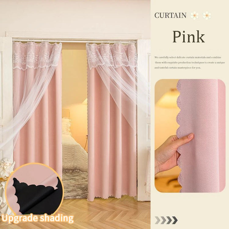 Coquette Double-Layer Lace Curtains