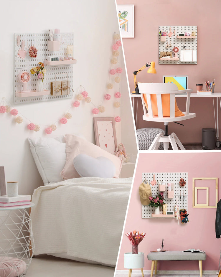 Aesthetic Wall Pegboard Organizer Set