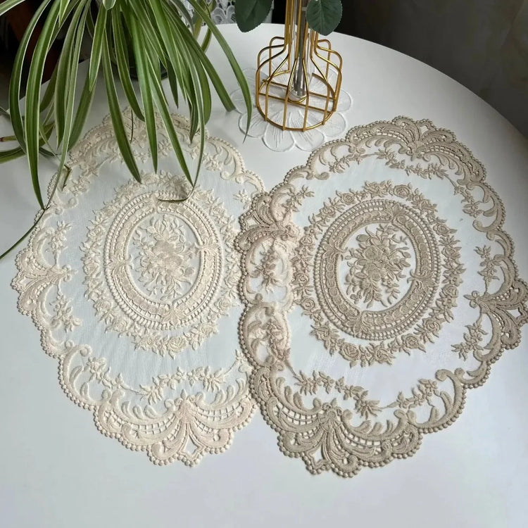 Oval Embroidered Placemat