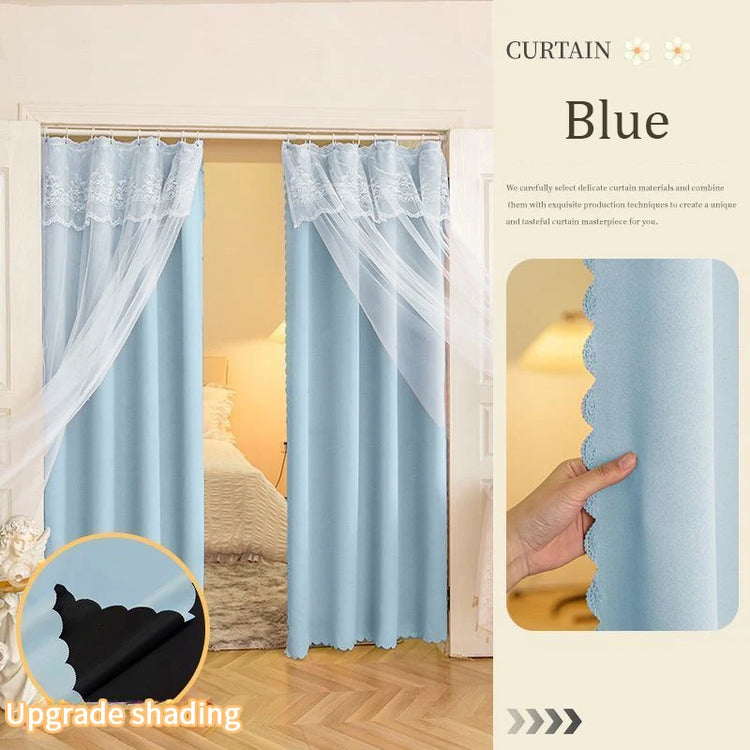 Coquette Double-Layer Lace Curtains