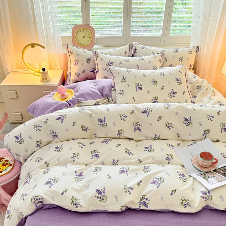 Lavender Whisper Coquette Bedding Set