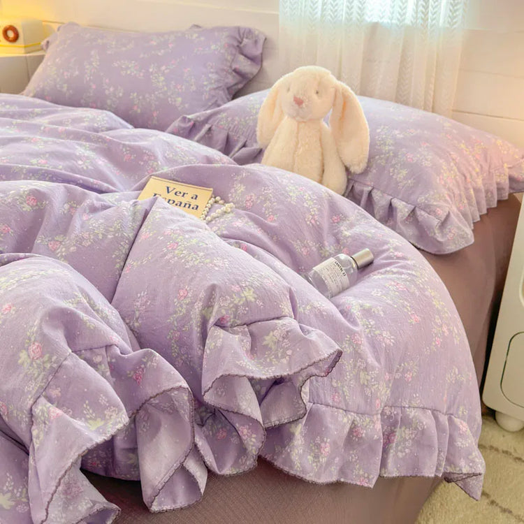 Floral Bunny Garden Bedding Set