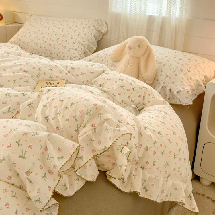 Floral Bunny Garden Bedding Set