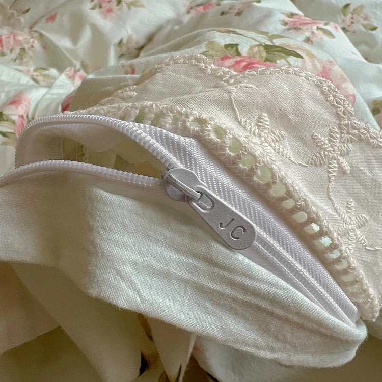 Soft Rose Garden Bedding Set