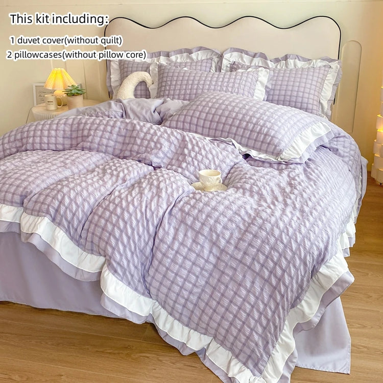 Cloud Crinkle Ruffle Bedding Set