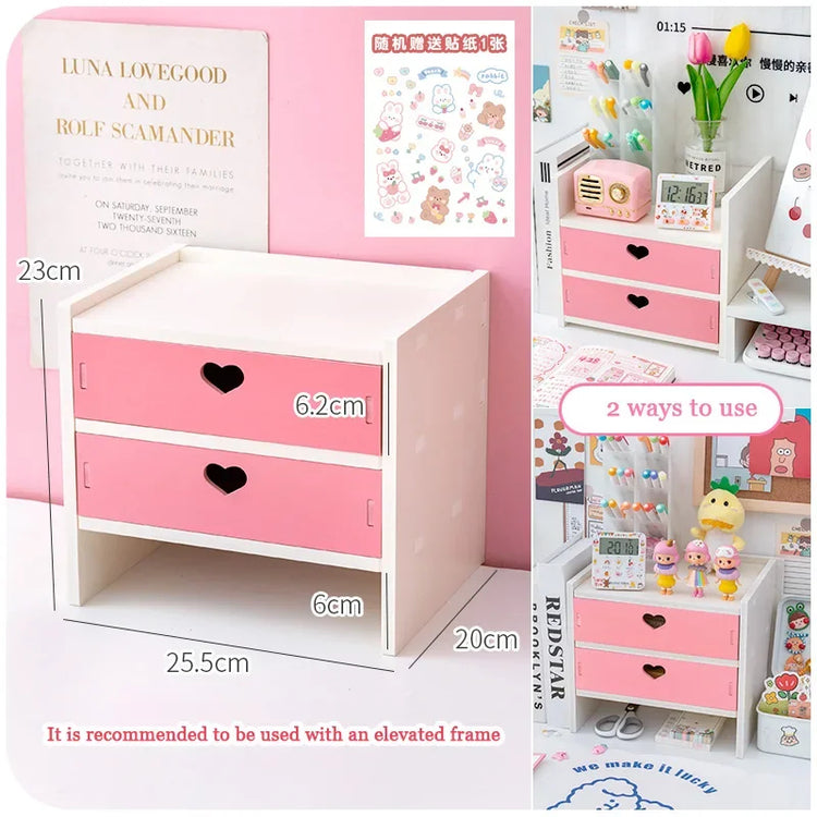 Soft Girl Pink Storage Shelf