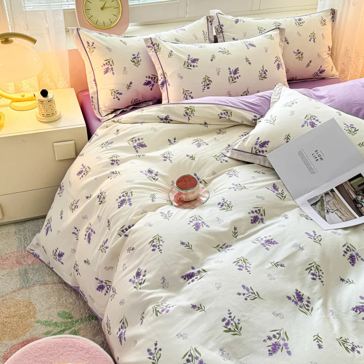 Lavender Whisper Coquette Bedding Set