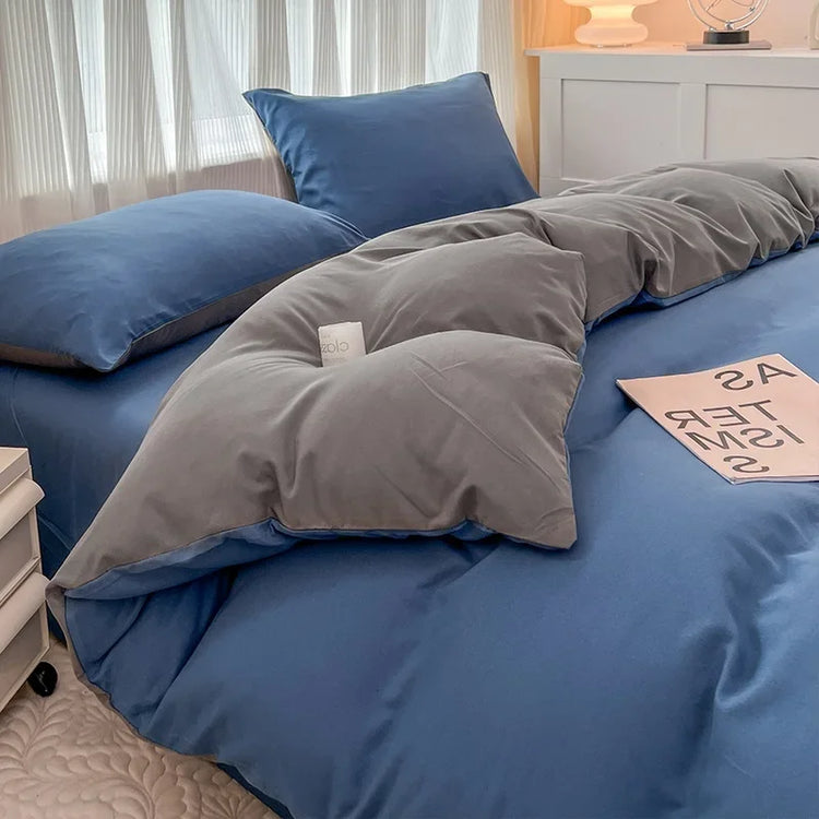 Minimalist Solid Color Bedding Set