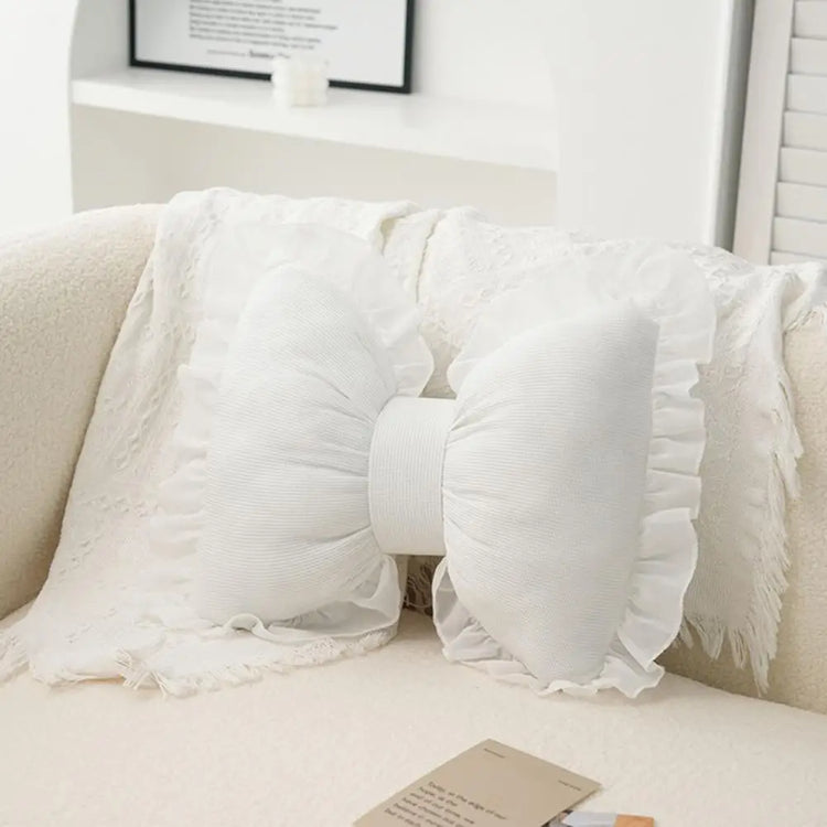 Ruffled Princess Bow Pillow