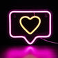 Heart Chatbox Neon Sign