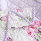 Vintage Floral Plaid Quilt