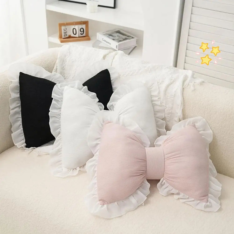 Ruffled Princess Bow Pillow