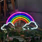 Rainbow & Clouds Neon Sign