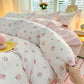 Rose Gingham Coquette Bedding Set