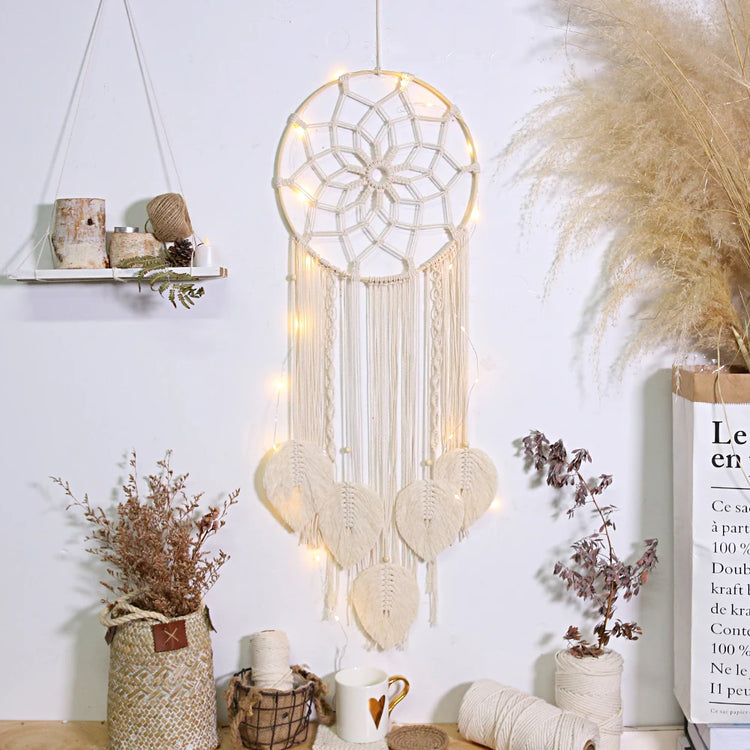 Macrame Leaf Dream Catcher