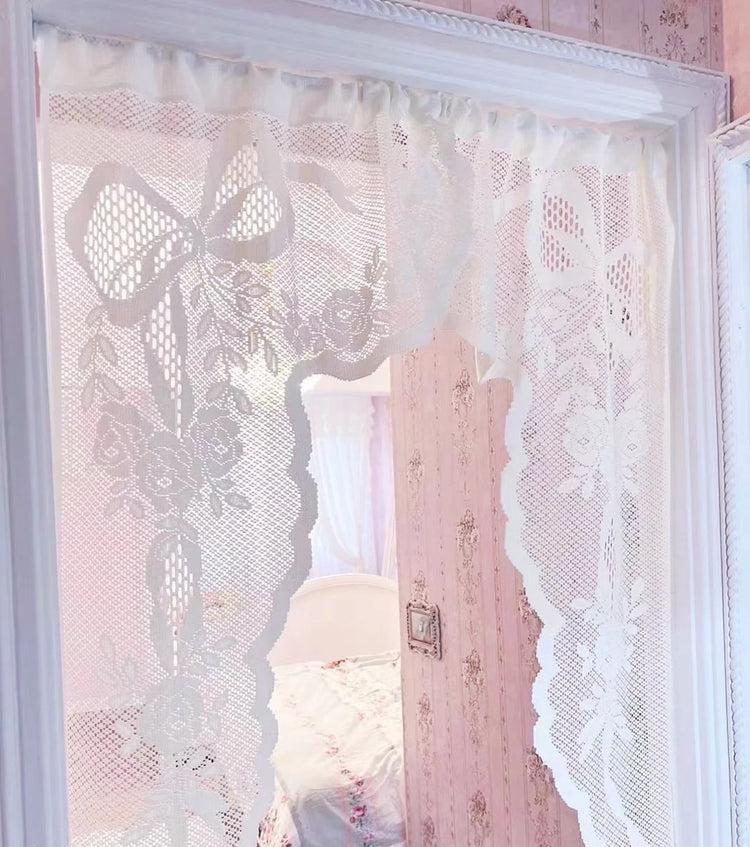 Vintage Floral Lace Curtains