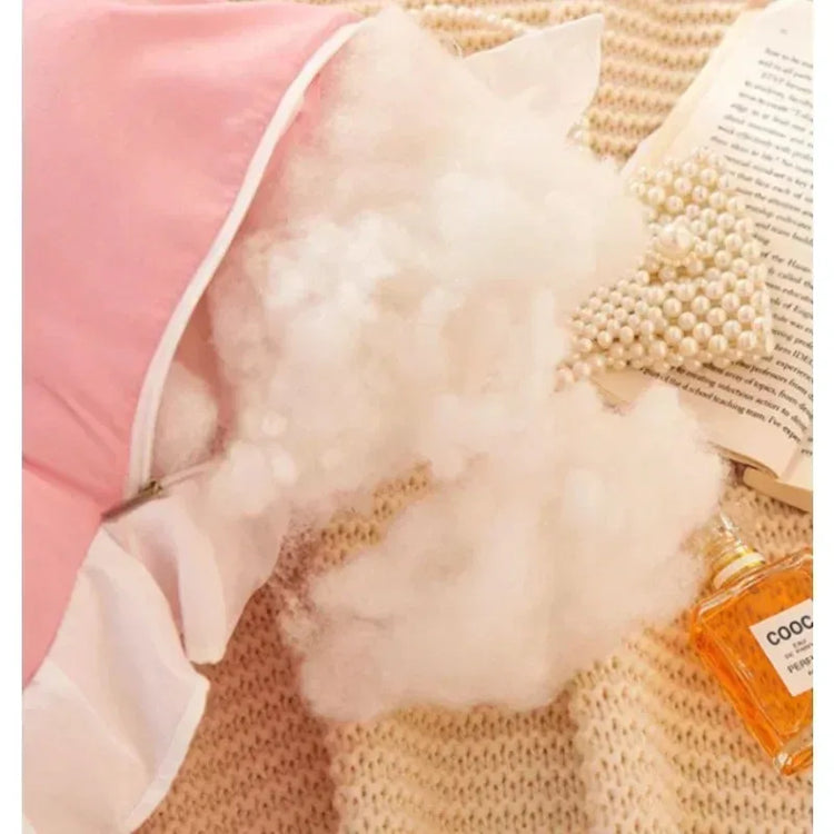 Ruffled Headboard Support Pillow