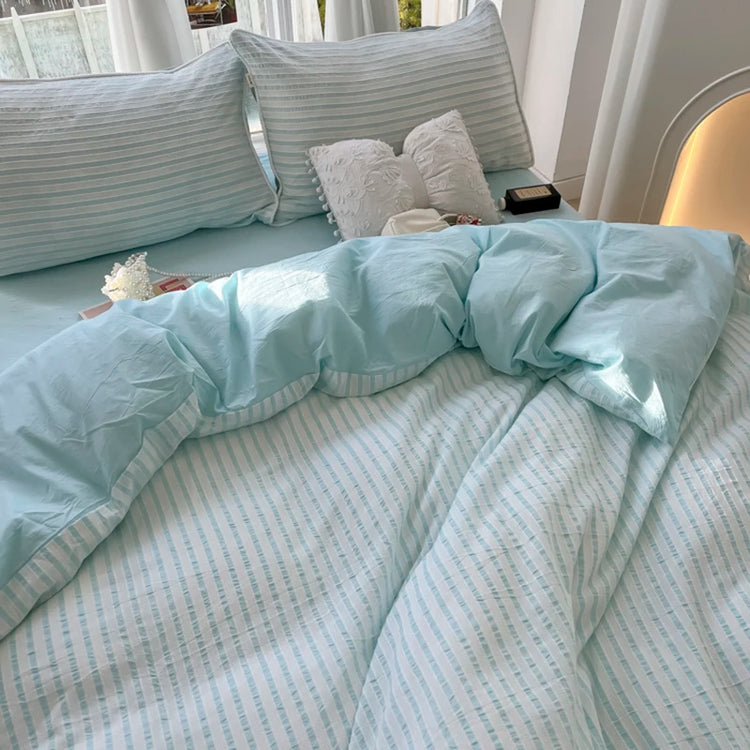 Pastel Striped Bedding Set