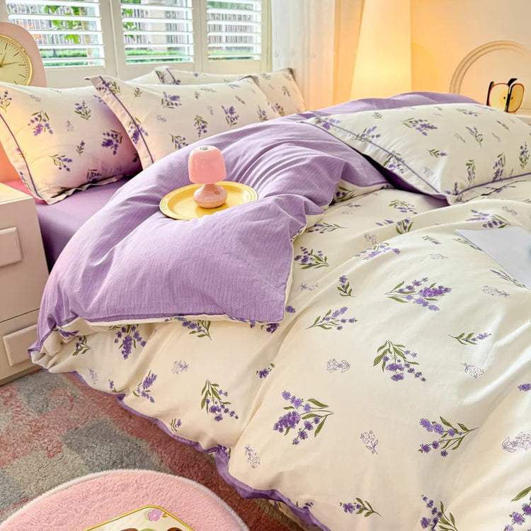 Lavender Whisper Coquette Bedding Set
