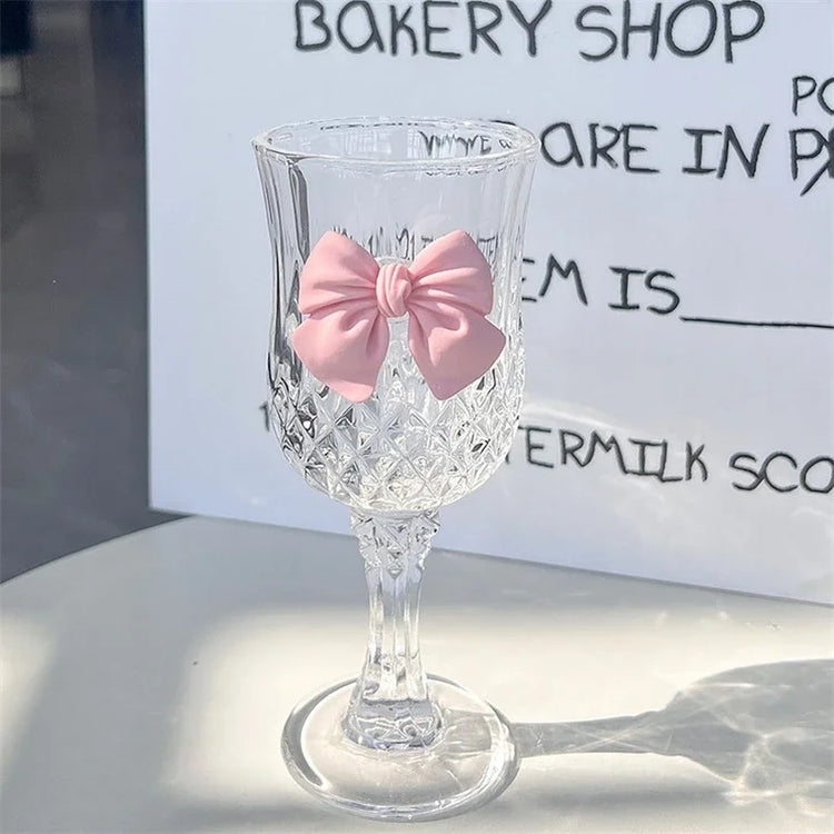 Coquette Bow Glass Cup