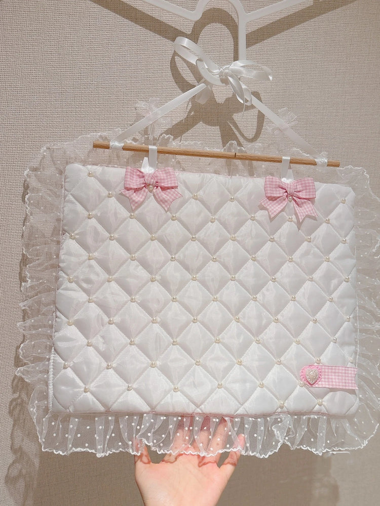 Kawaii Pink Lace Wall Mounted Storage Bag