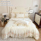 Floral Lace Ruffle Bedding Set