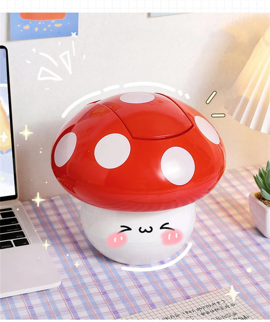 Mushroom Mini Trash Can