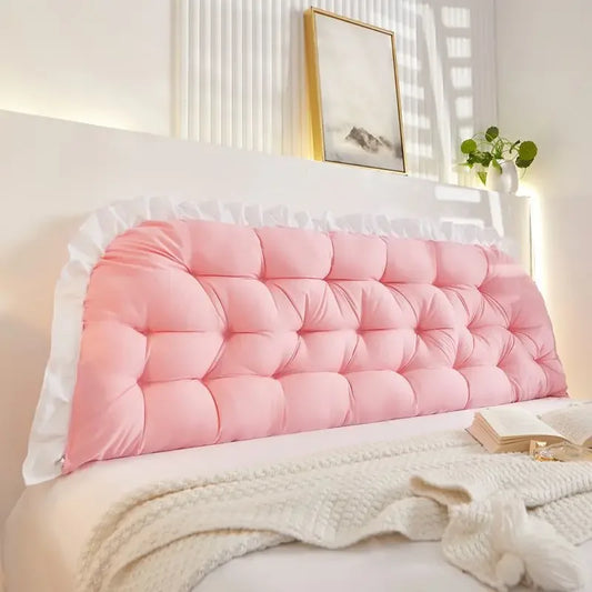 Ruffled Headboard Support Pillow