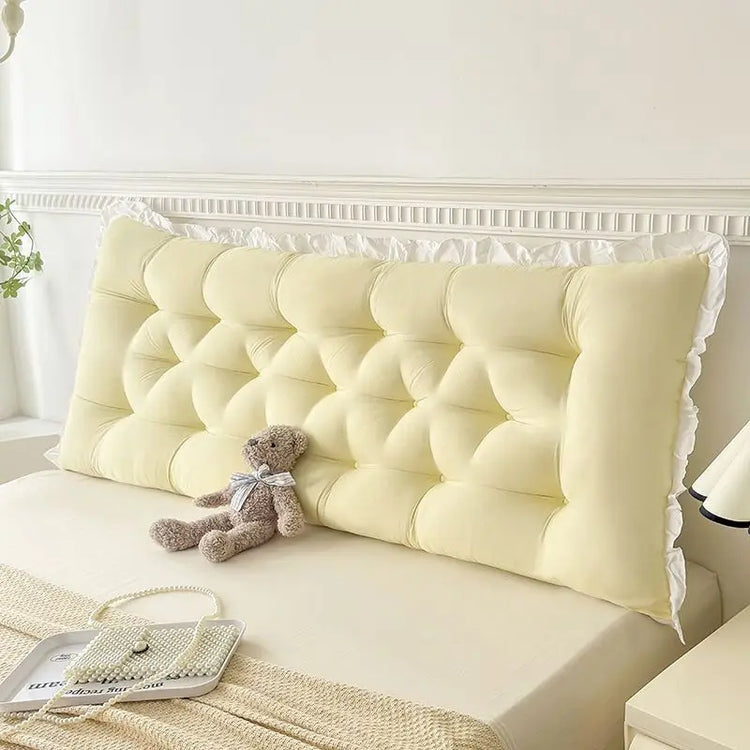 Ruffled Backrest Support Pillow
