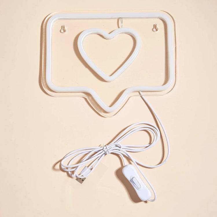 Heart Chatbox Neon Sign