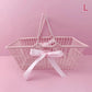 Pink Mini Bow Storage Basket
