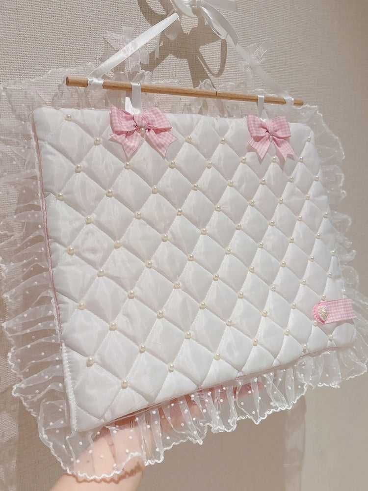 Kawaii Pink Lace Wall Mounted Storage Bag