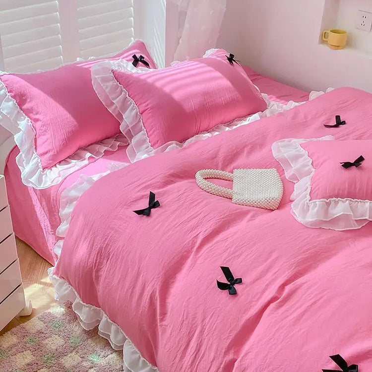 Petit Bow Ruffle Bedding Set