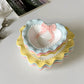 Coquette Ceramic Heart Plates