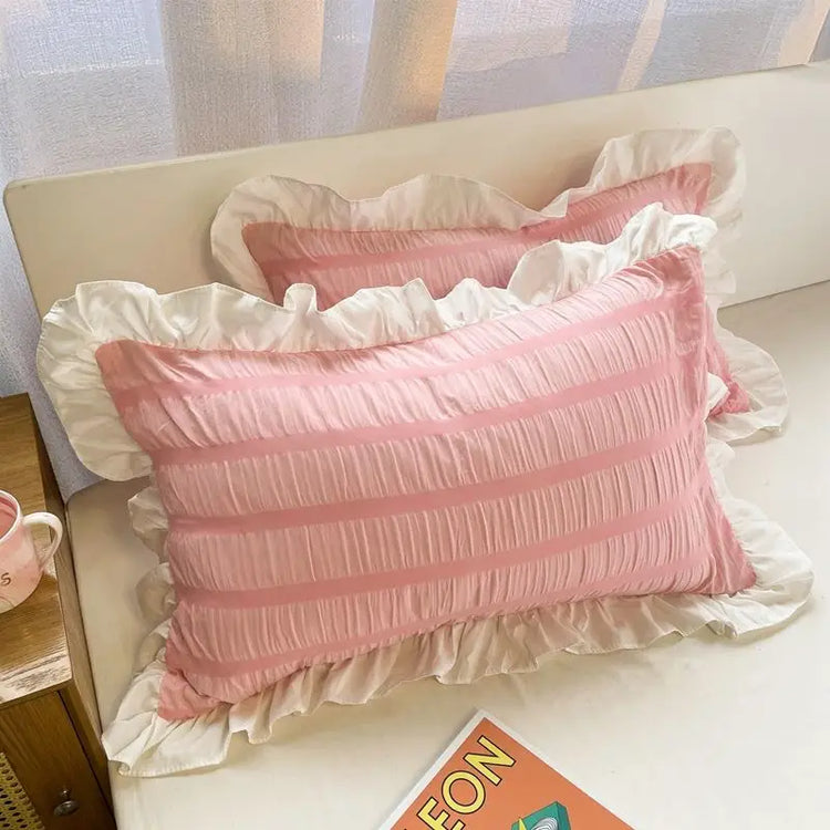 Coquette Ruffle-Laced Pillowcase