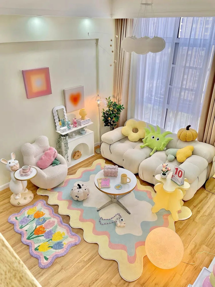 Pastel Wiggly Rug