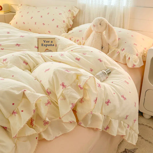 Floral Bunny Garden Bedding Set