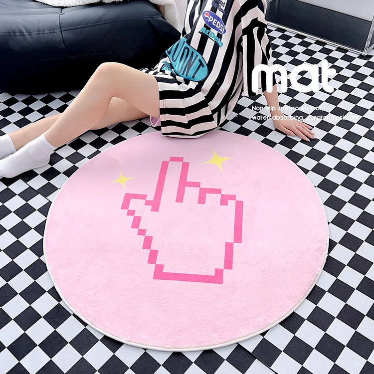 Preppy Pastel Round Rug