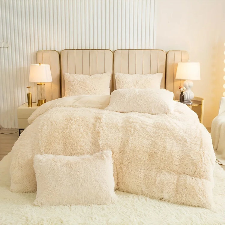 Cloudcore Coquette Teddy Quilt Cover Set